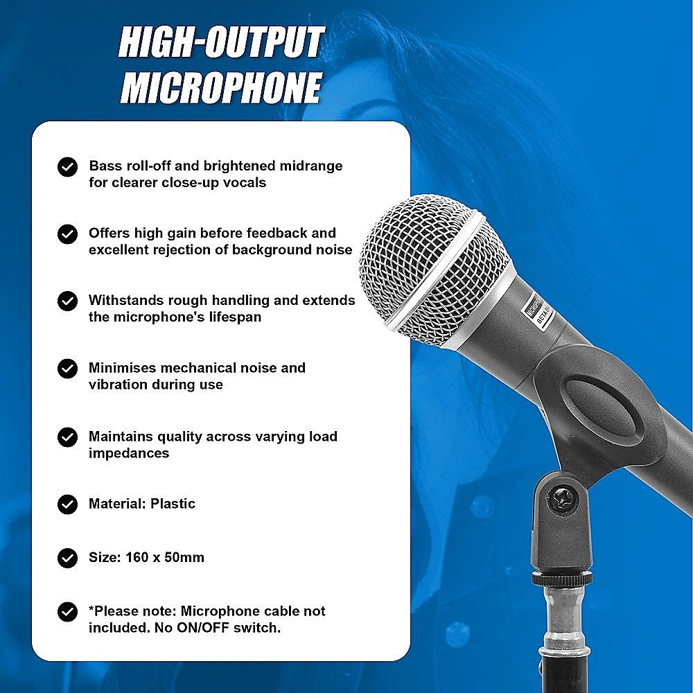 Professional Dynamic Wired Vocal Microphone for Stage Recording Karaoke and Live Performances โ image 5