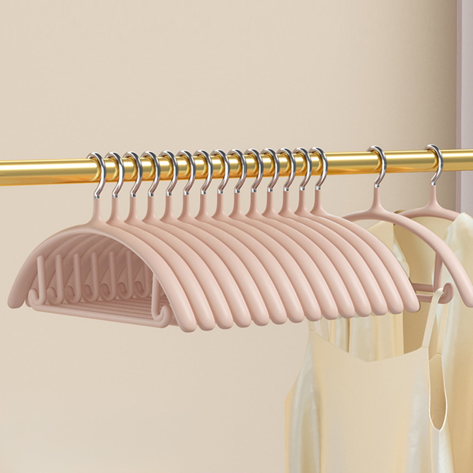 Premium Velvet Hangers, Heavyduty- Non Slip No Shoulder Bump Suit Hanger - Chrome Hooks,Space Saving Round Clothes Hanger for — image 2