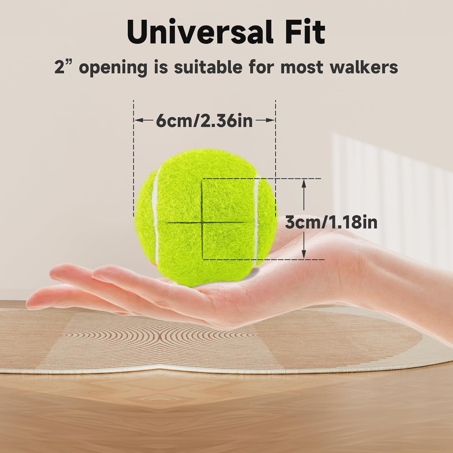 Walker Tennis Balls Precut for Easy Installation — image 5