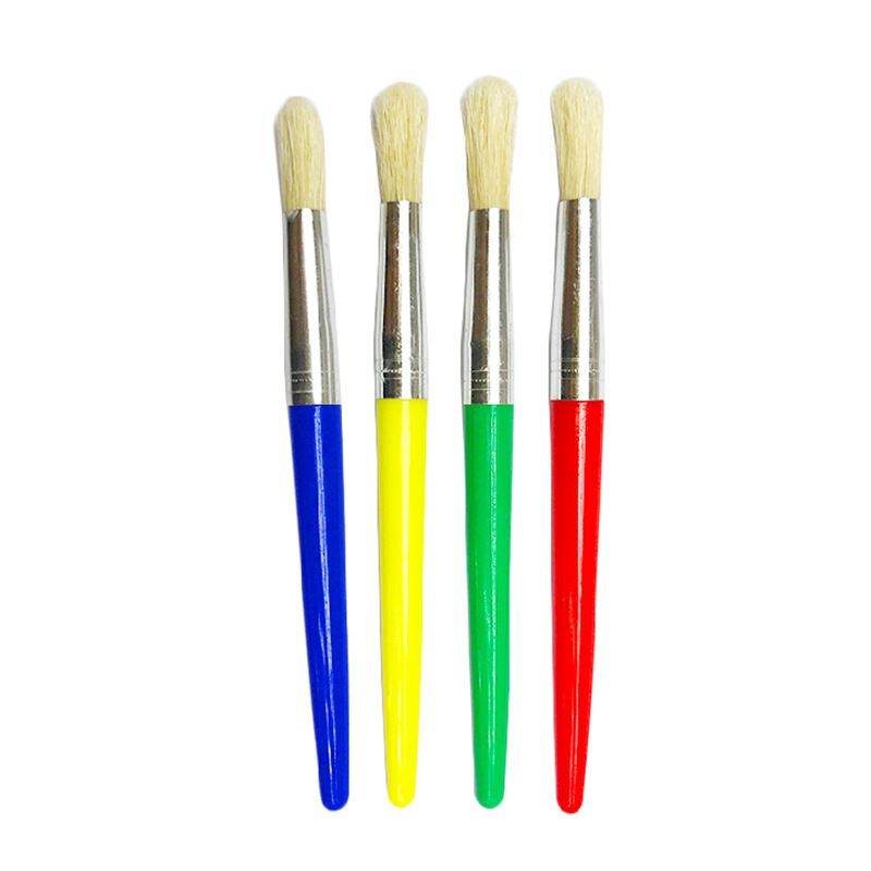 4PCS children's oil painting brushes, Easter party favorite, simple children's brushes, watercolor brushes