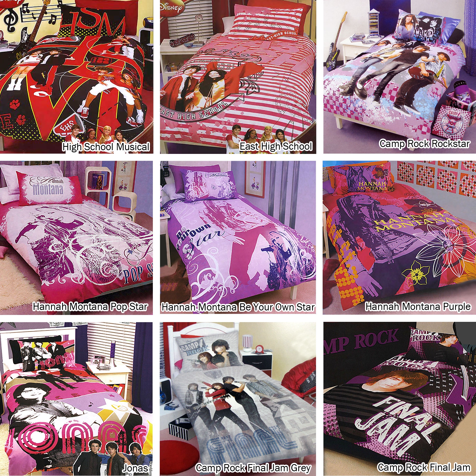 Disney Hannah Montana Purple Quilt Cover Set Single — image 2