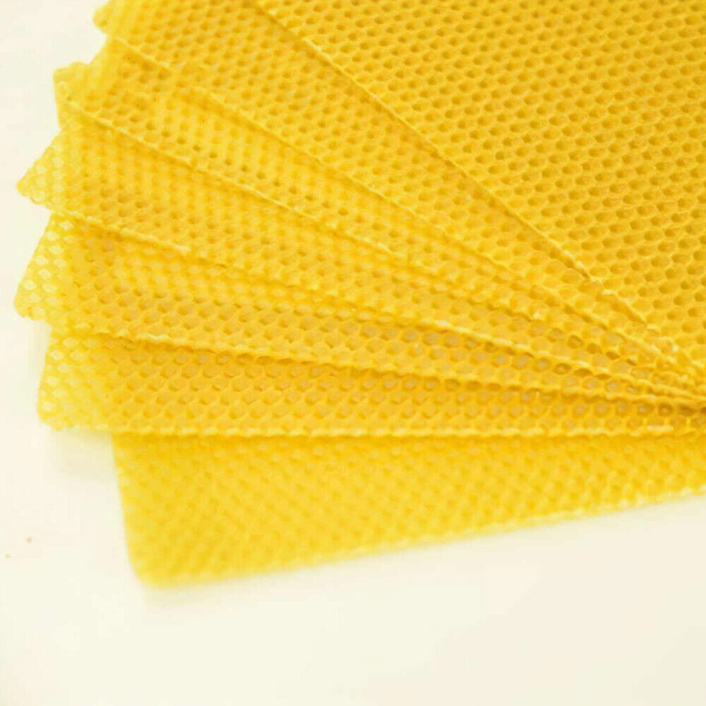 30Pcs Bee Hive Wax Honeycomb Bee Hives Beekeeping Equipment Frames Foundation — image 4