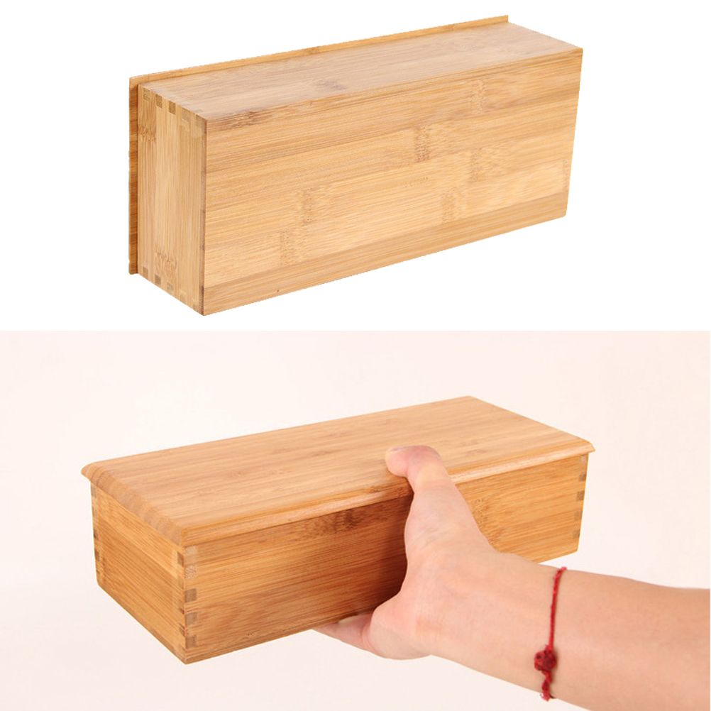 Bamboo Cutlery Storage Box Wooden Storage Container for Tableware Cosmetics โ image 4