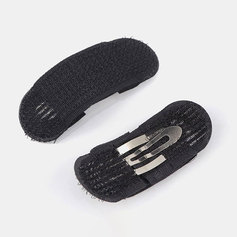 6 Pcs Sponge Volume Hair Bases with Inserts, Hair Clips, Fluffy Cushions and Bump It Up Pieces for Women and Girls - Black — image 2