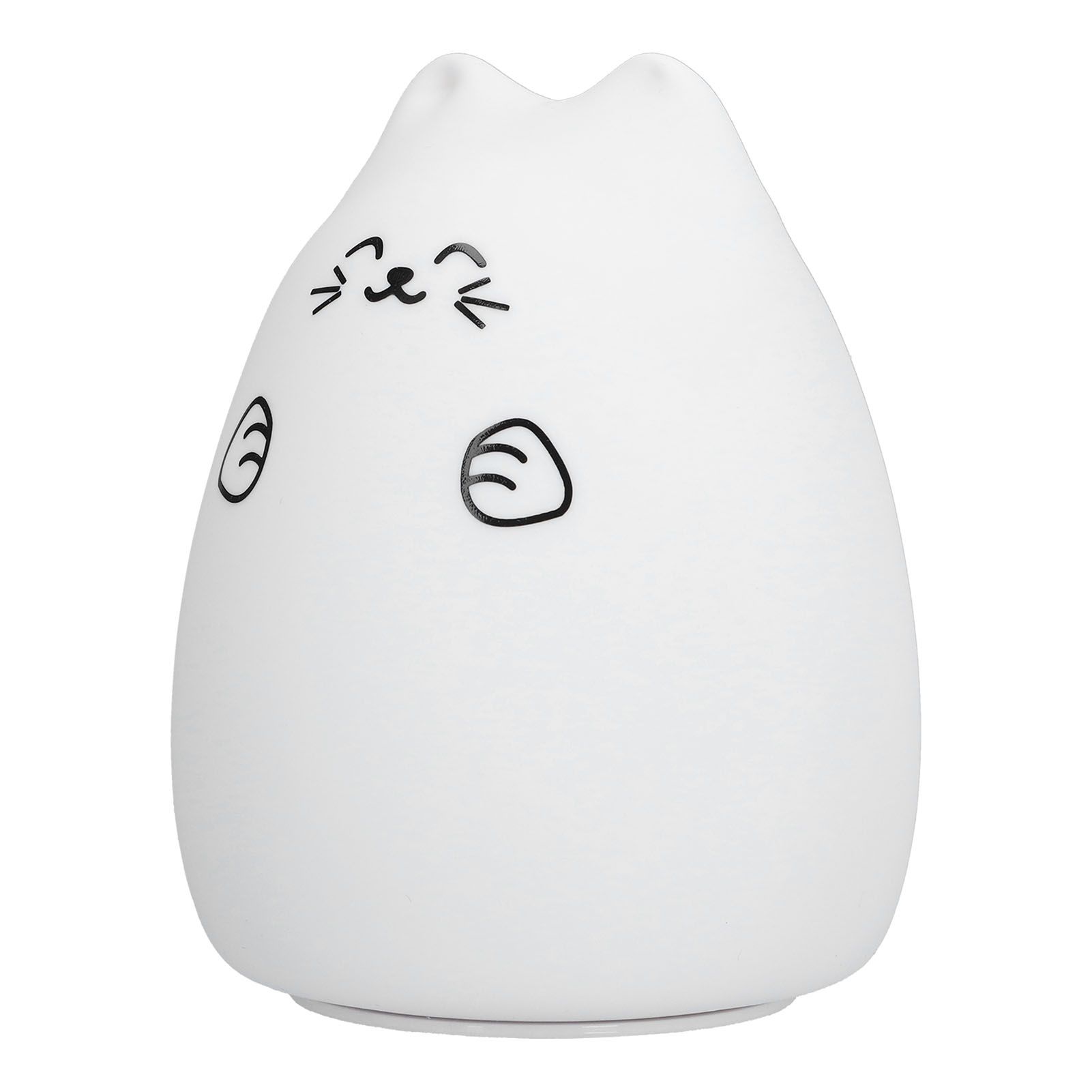 LED Cat Shape Lamp Colorful Silicone Tap Night Light USB Charging Ambient Lighting for Home Bedroom Use โ image 5