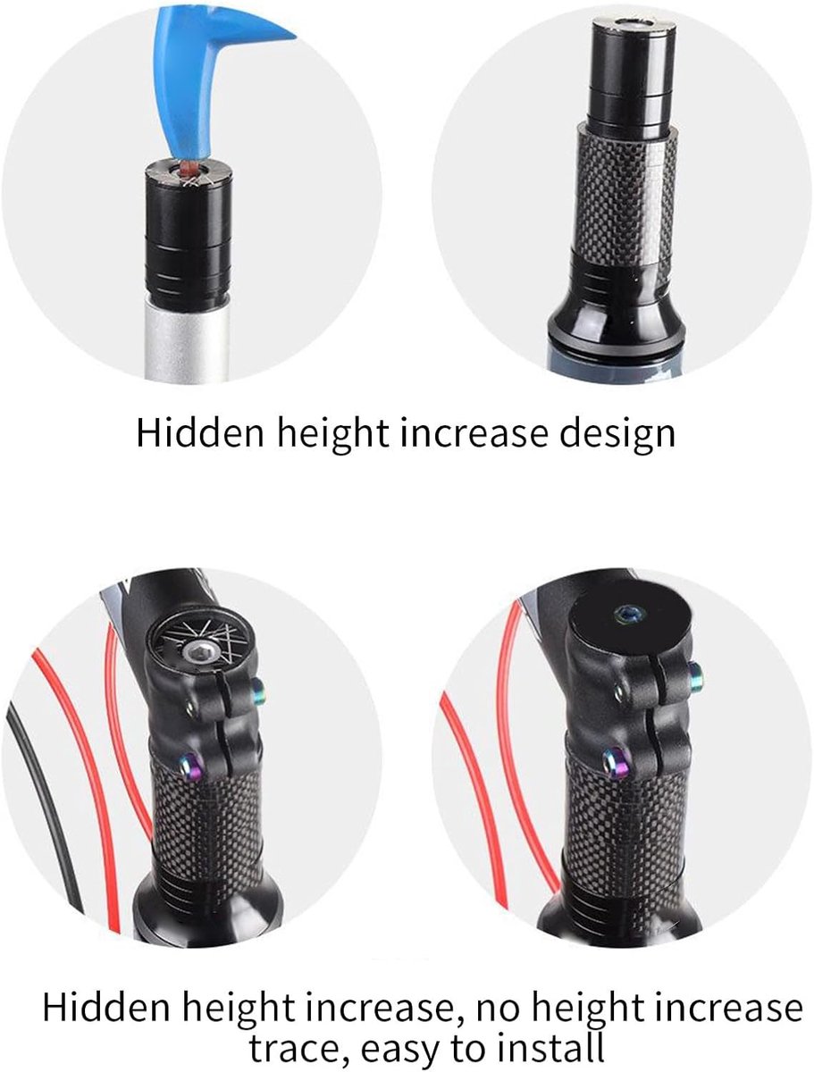 Stem Extender - Professional Stem Extender - Bicycle Handlebar Riser - Comfortable Cycling - Sturdy - Non-deformable - Comfort - Stability Performance - Ideal — image 5
