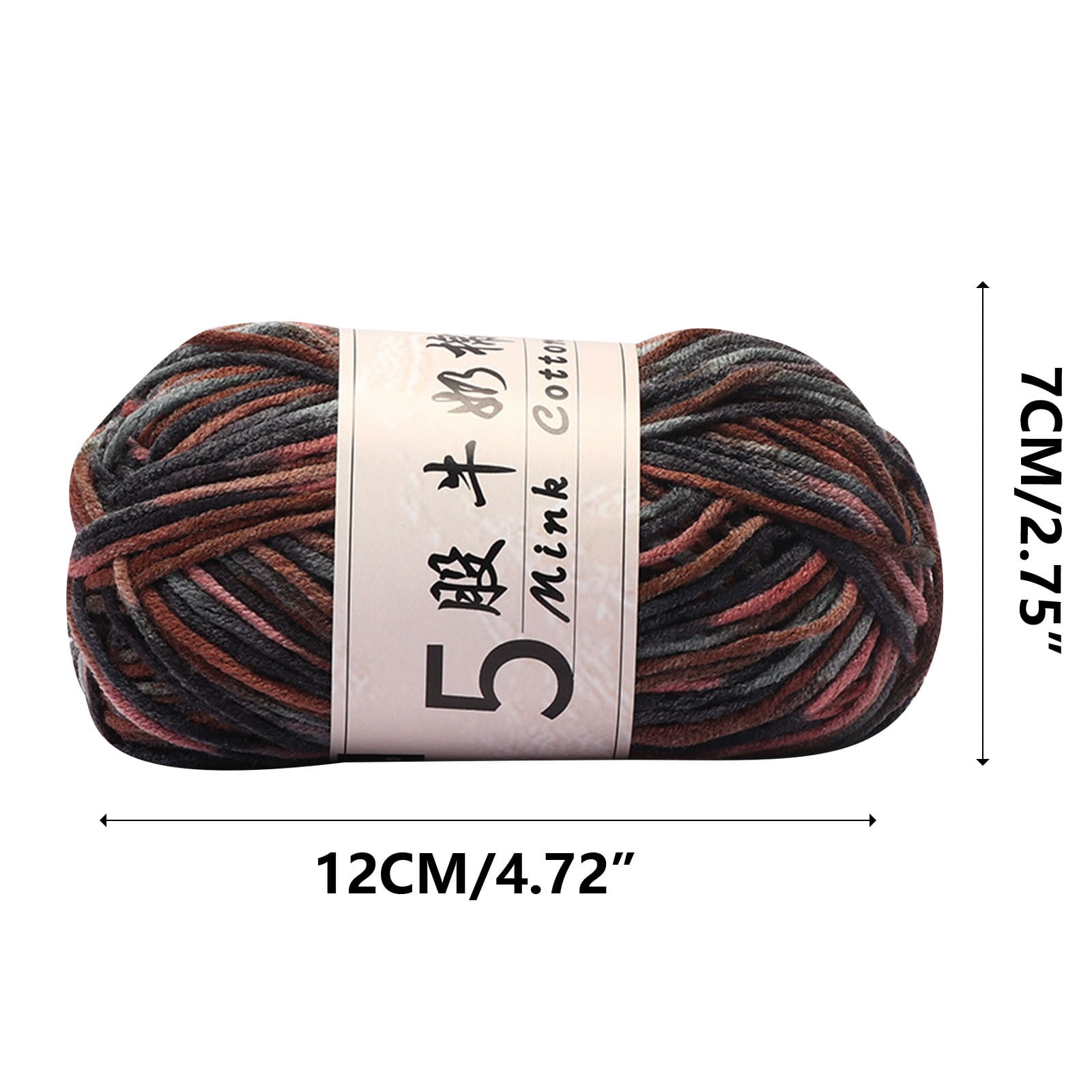 Cotton Yarn Soft Cotton Yarn for Crocheting and Knitting, 1.76 oz/50g Multicolor Crochet yarn for Crafts Home Decorations DIY Toys Knit Clothes Yarn, ( 356 — image 3