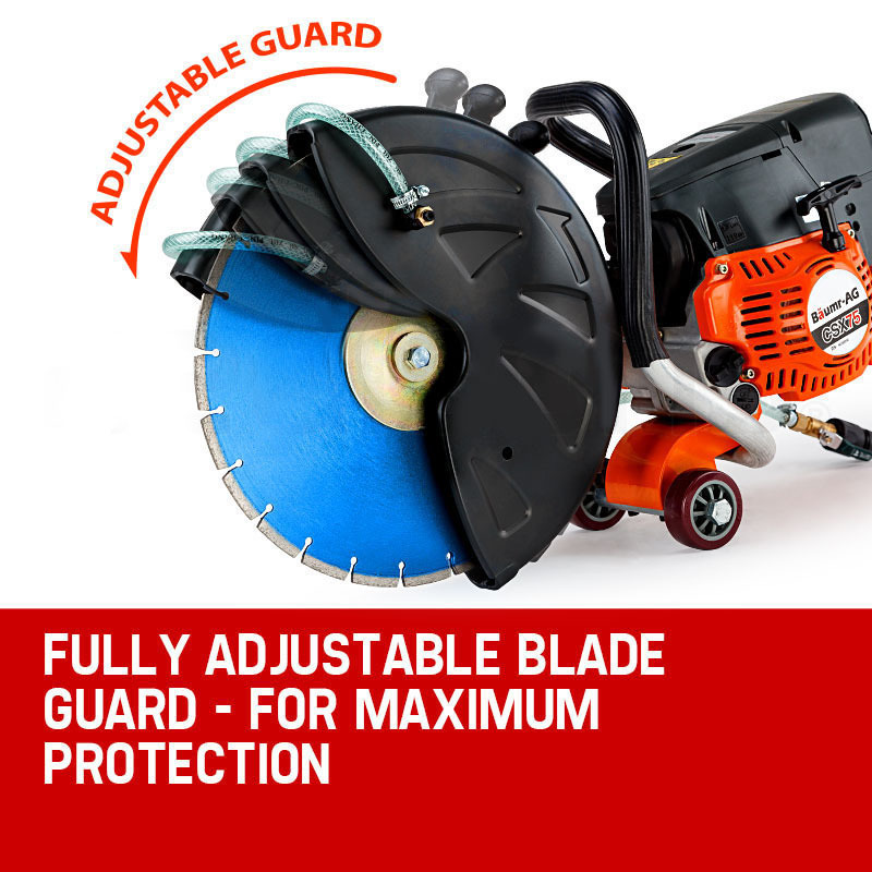 Baumr-AG 75cc Concrete Cut Off Demolition Saw Wet Demo Road Cutter Brick — image 2