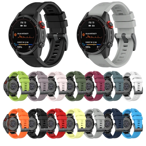26mm Silicone Strap for Garmin fenix 7X 7 7S 6X 6 Pro 6S 5 5X Plus Smartwatch Bracelet for Garmin Descent mk2i mk3 51mm 12 Garmin Fenix 7S โ image 5