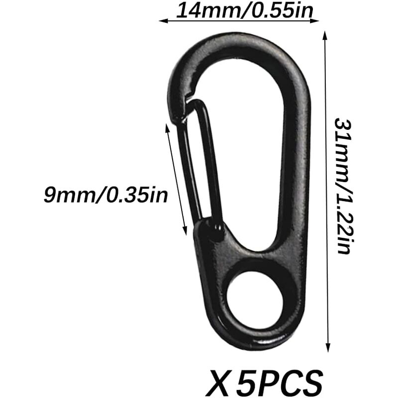 Spring Carabiner Hook Keychain Clasps — image 2