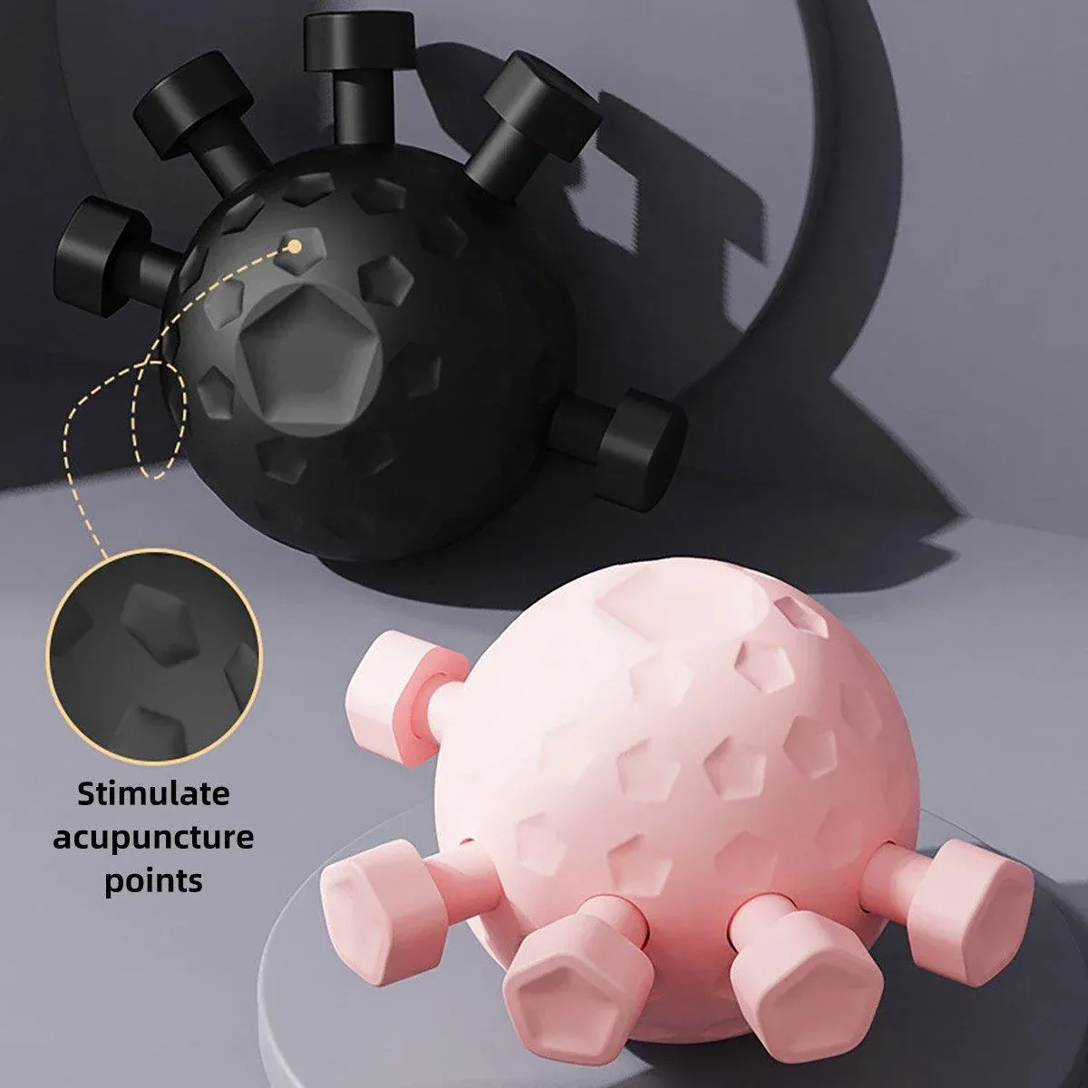 Finger Grip Hand Exerciser Stress Relief Grip Ball Wrist Strengthener Trainer - Black โ image 6