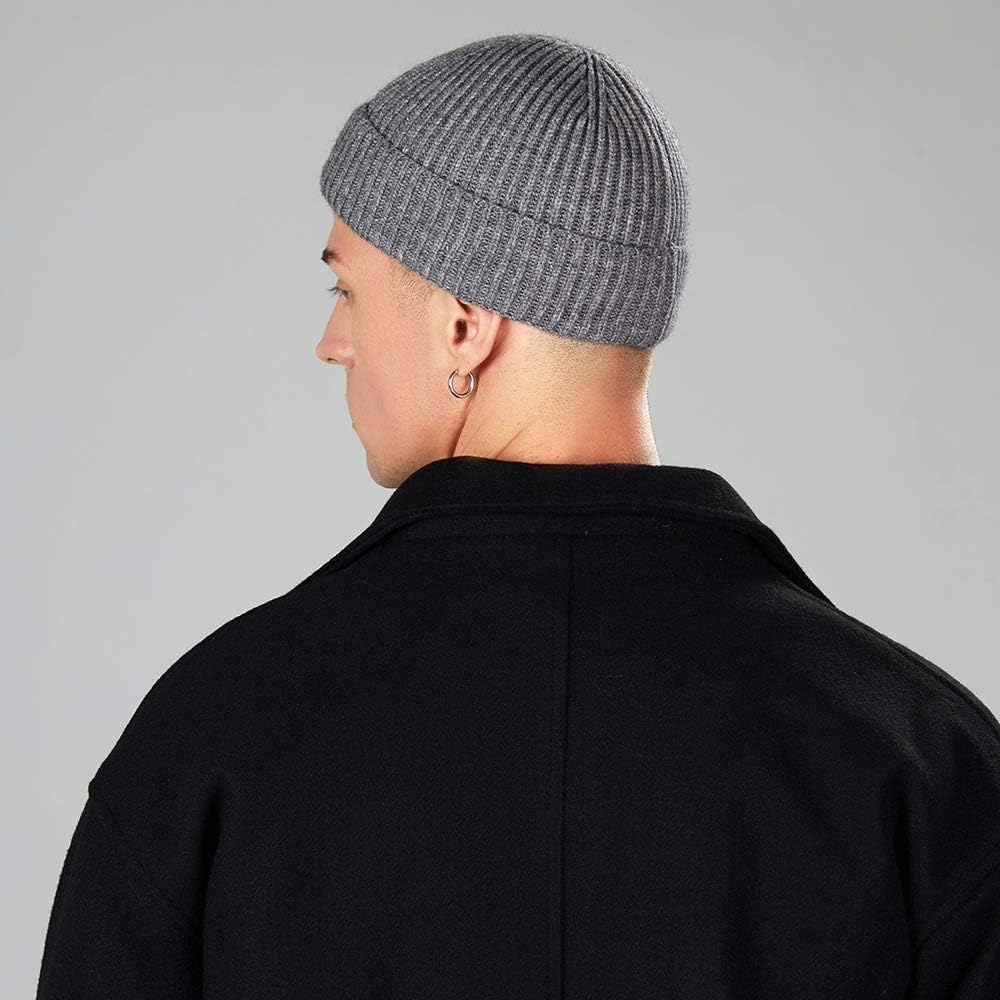 Trawler Beanie Watch Hat Roll up Edge,Winter Warm Knit Caps Fisherman Unisex — image 4