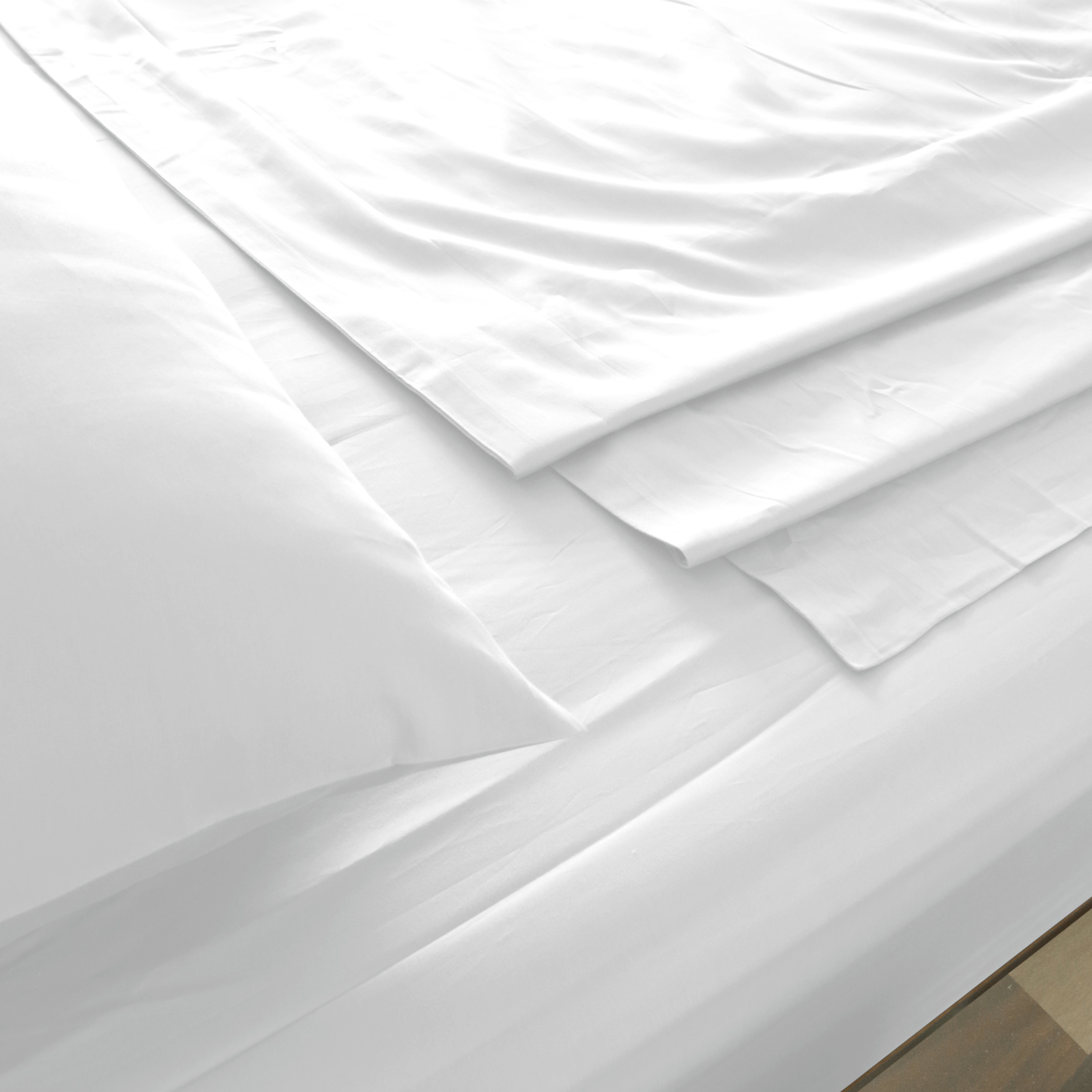 Royal Comfort 1000TC Hotel Grade Bamboo Cotton Sheets Pillowcases Set Ultrasoft - Queen - White โ image 4