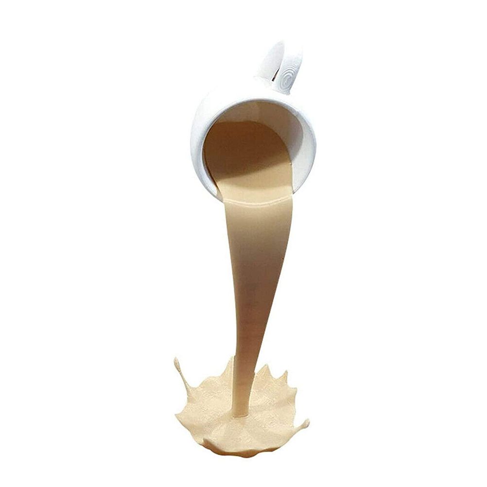 Floating Spilling Coffee Cup Spilling Pouring Coffee Cup Sculpture for Kitchen Dining Room Decor