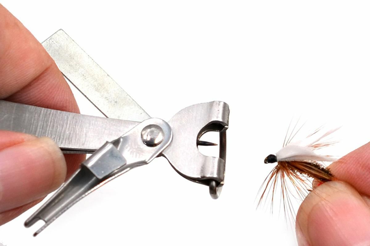 Fishing Knot Tying Tool Fast Line Clippers Tie Tippet Cutter Nipper - Silver and Black โ image 4