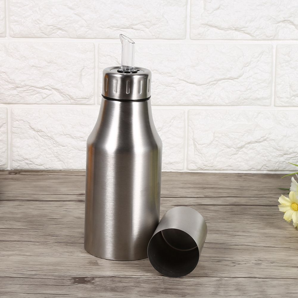 Practical Stainless Steel Oil Pot Can Drizzling Vinegar Dispenser Kitchen Supplies(500ml) โ image 4