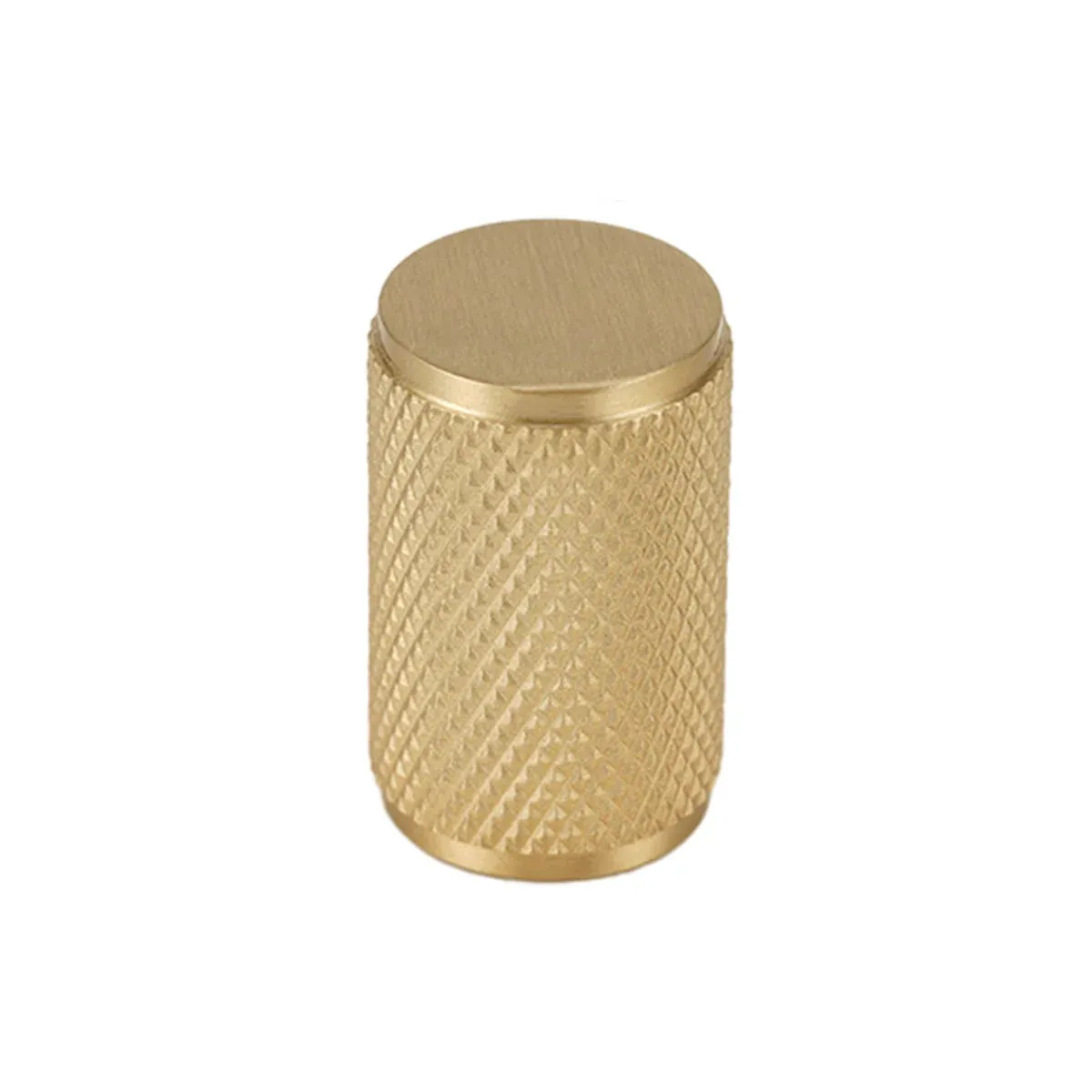 Brass Handle Modern Simple Knurled Copper Pull Closet Drawer Cabinet Door Handle - 20mm