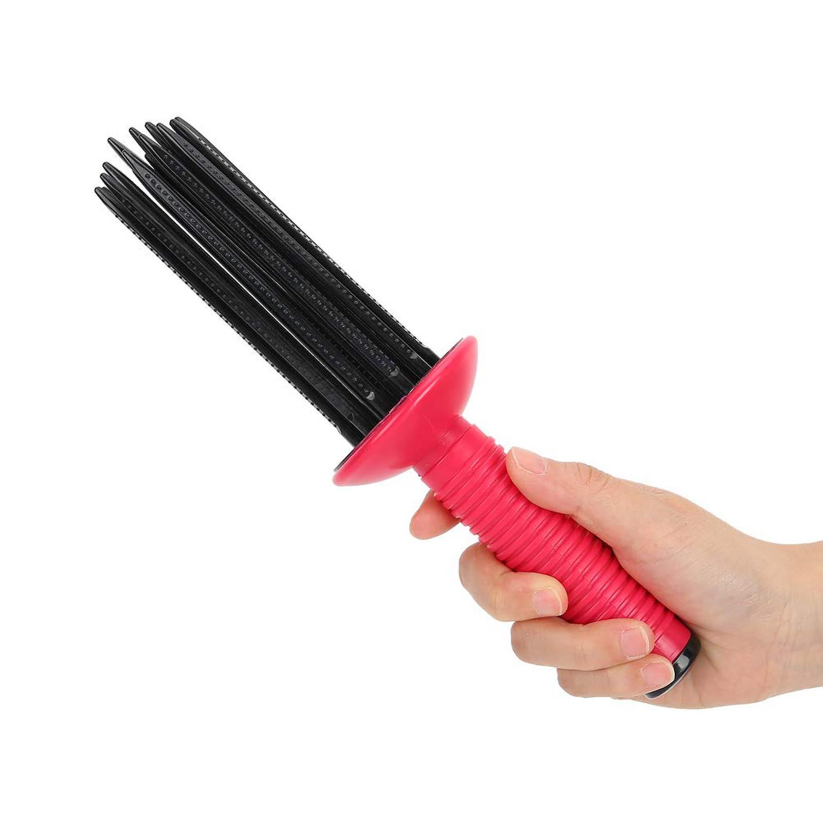 2pc Hair Fluffy Curling Roll Comb, Anti Slip Curling Wand, Comb Teeth Curling Roll Comb for Curly Hair with Comfortable Grip โ image 5