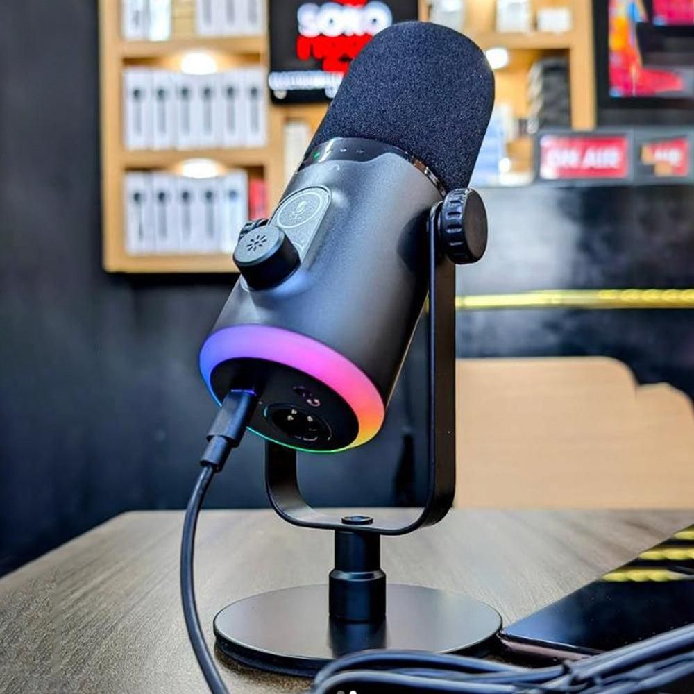RGB Dynamic Gaming Microphone XLR/USB Interface for PC Streaming Podcast Recording Style 2 — image 4