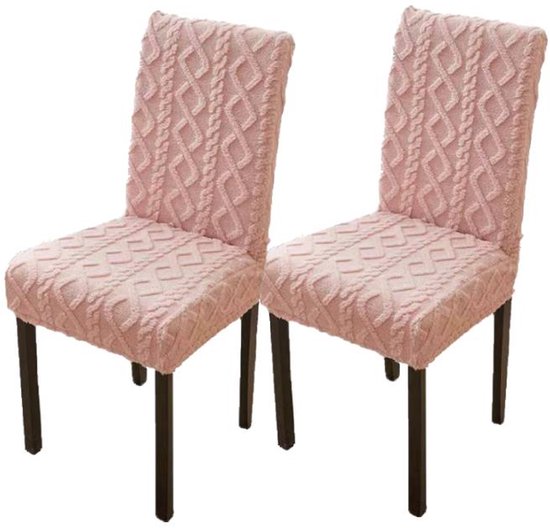 Chair Covers - Pack of 2 - Chair Covers for Home Use - Universal Model - Full Coverage Including Backrest - Stool Covers - Chair Cushions - Non-Slip and