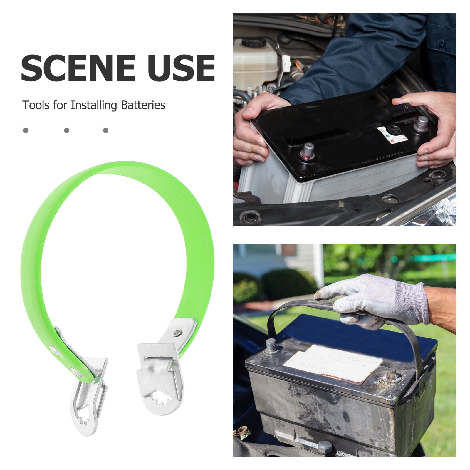 Battery Carrier Lifter Strap Battery Lifter Green 1Set — image 3