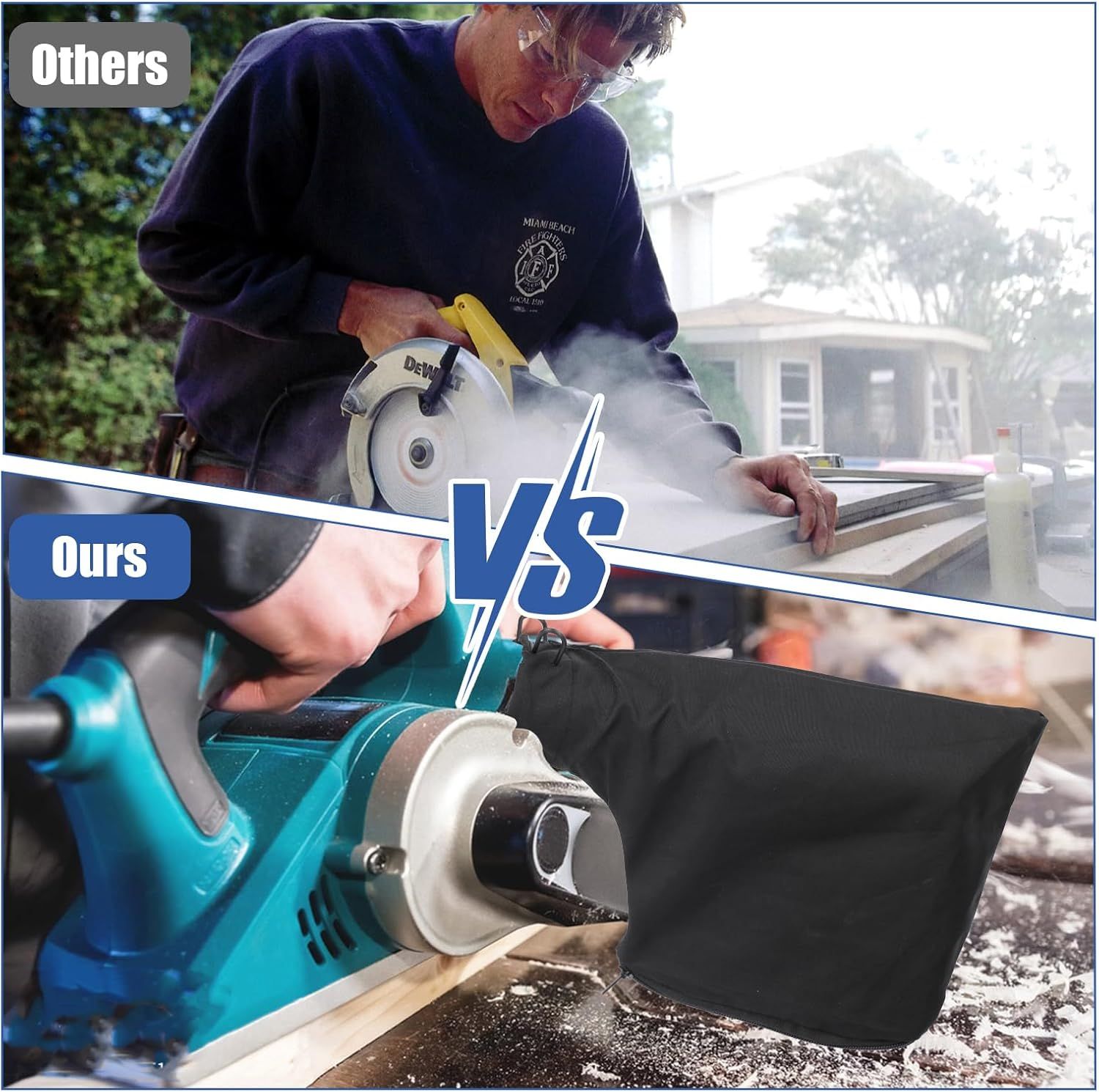 Table Saw Miter Dust Bag Black Dust Collection Bag for 255 Model with Zipper and Wired Adjustable Stand for Belt Sander Parts Diagonal Miter Saw Accessories — image 6