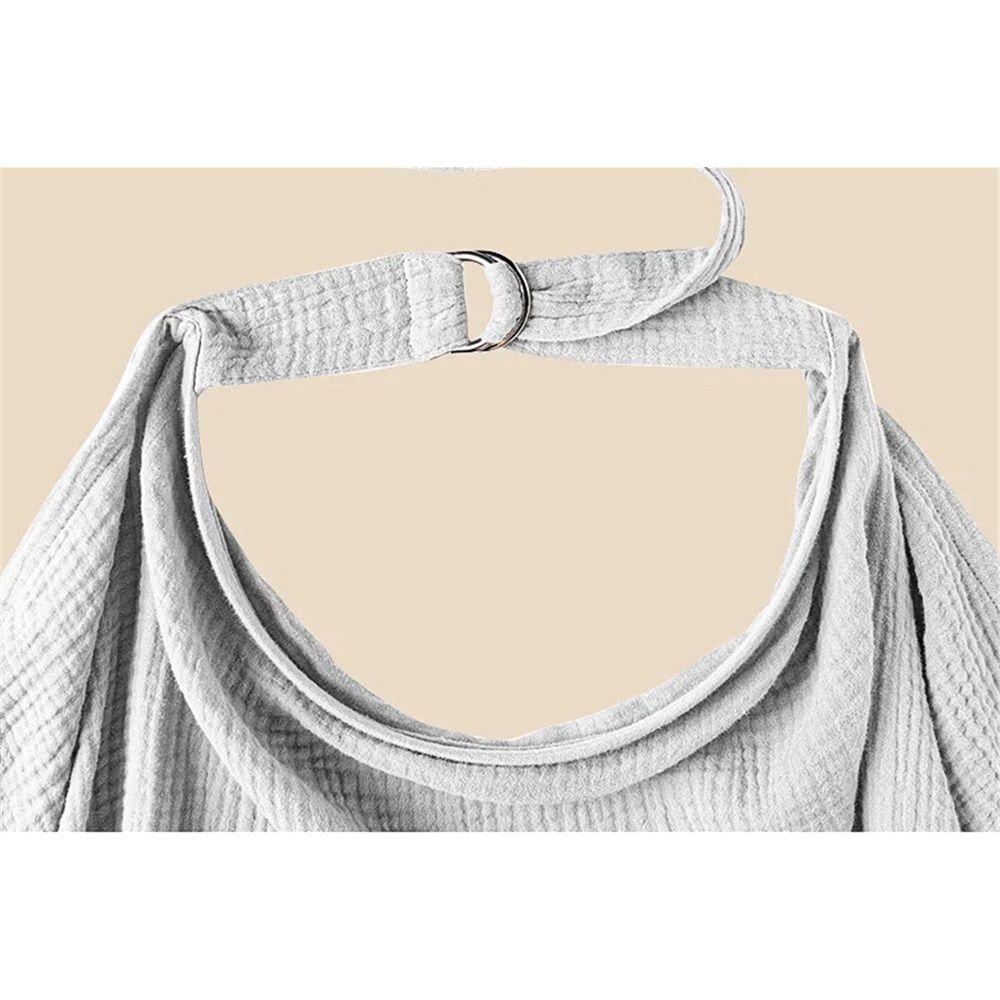Nursing Cover for Baby Breastfeeding, Breathable Cotton Breastfeeding Cover with Rigid Hoop for Mother Nursing Apron, Multi-use Carseat Canopy（grey） — image 4