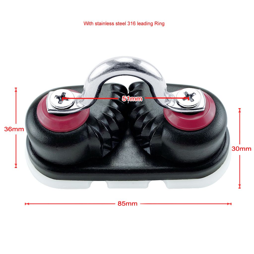 Cam Cleats, Rope Cleats, Ball Bearing Fast Entry Cam Cleats for Line Aluminum, Sailing Sailboat Kayak Canoe Dinghy Accessories โ image 4