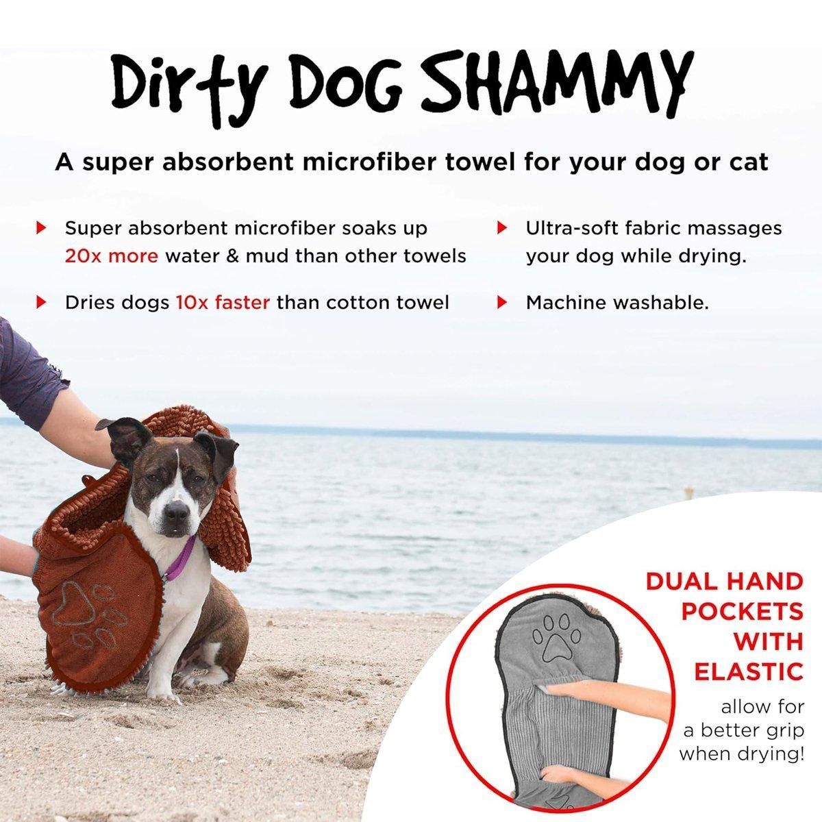 Quick Drying Pet Bath Towel Fast Absorbent Dog Cat Cleaning Towel for Grooming - Coffee β image 6