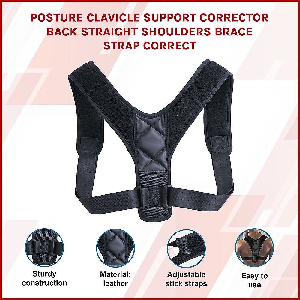 Posture Corrector Clavicle Support Back Straightener Shoulder Brace Strap — image 2