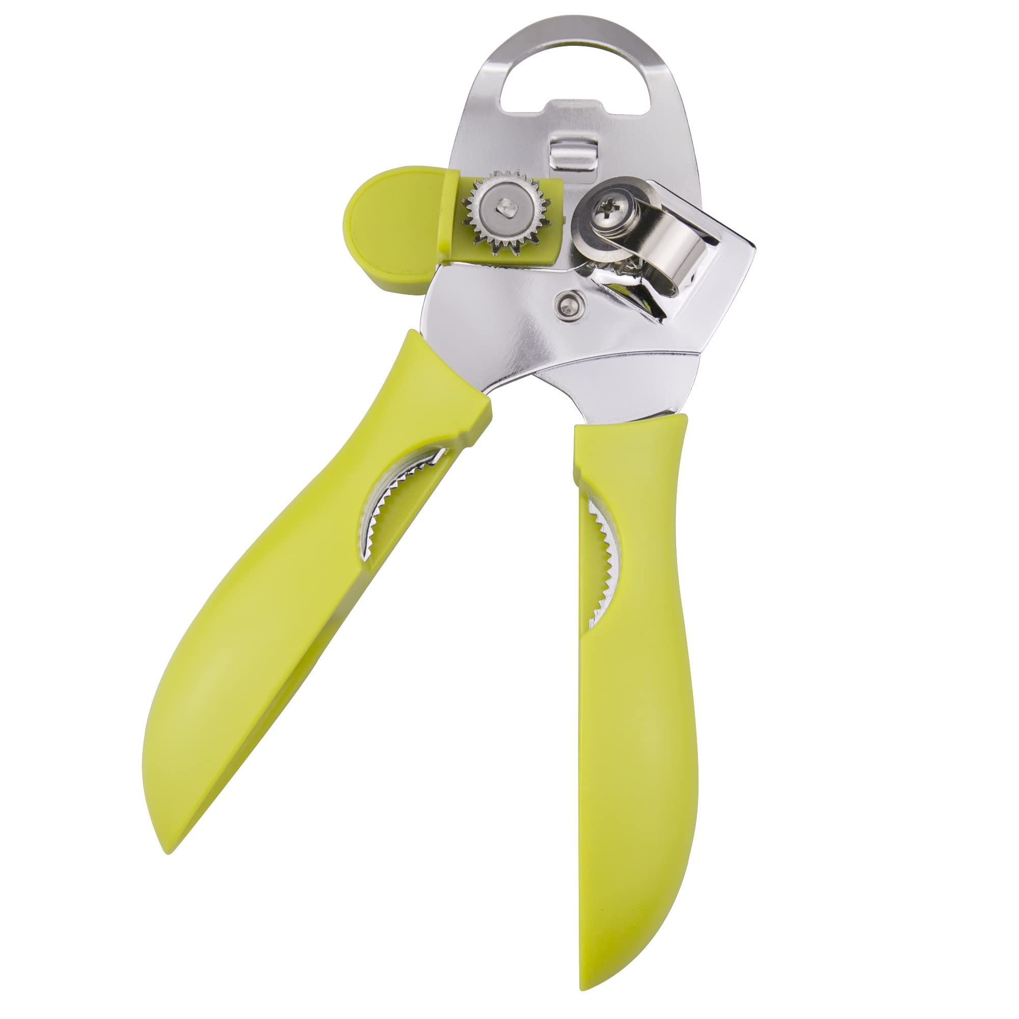 4-in-1 Stainless Steel Can Opener, Hand-Held Can Opener, Multifunctional, Sharp Blade, Labor-saving Handle, Easy To Grasp Green โ image 3