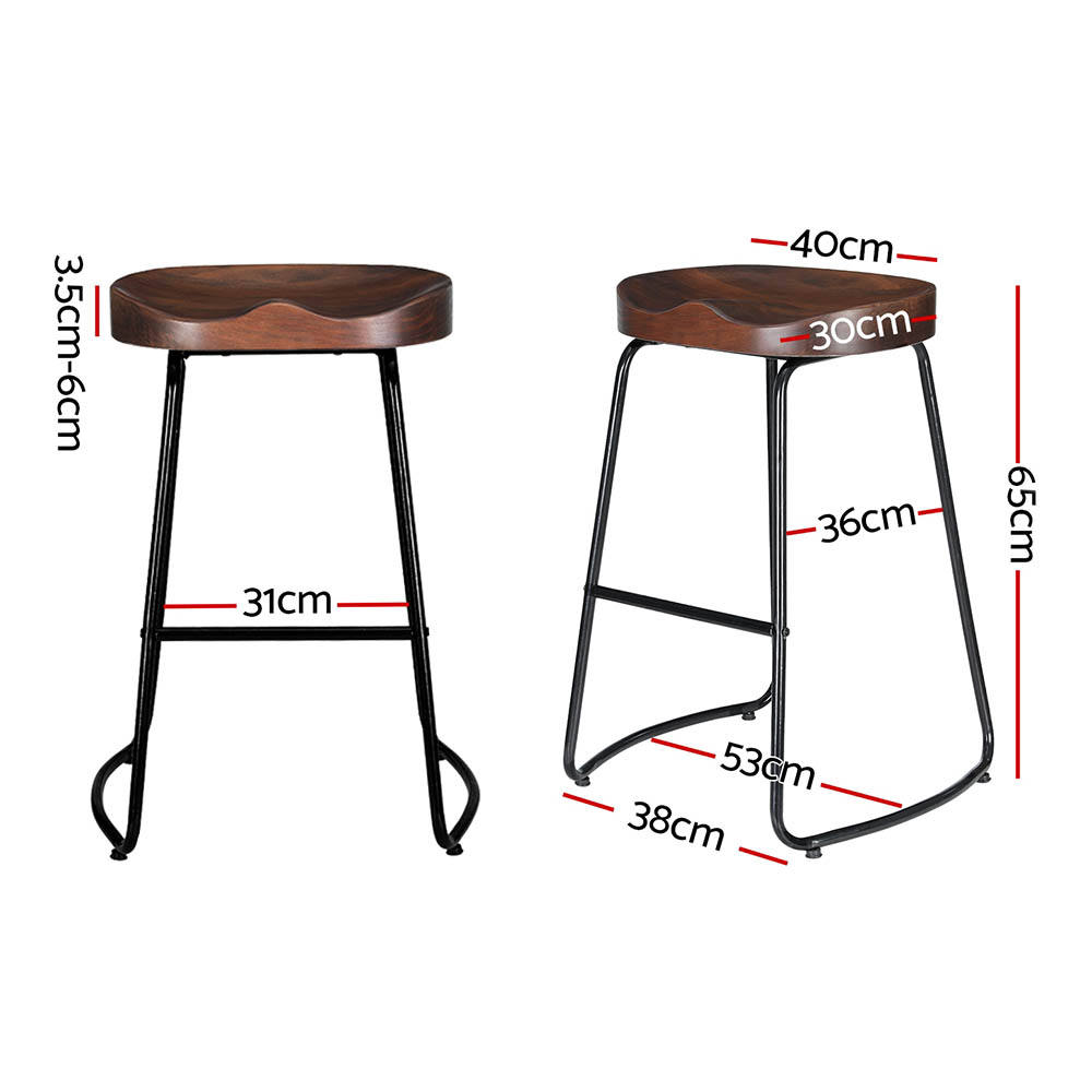 Artiss 4x Bar Stools Tractor Seat 65cm โ image 2