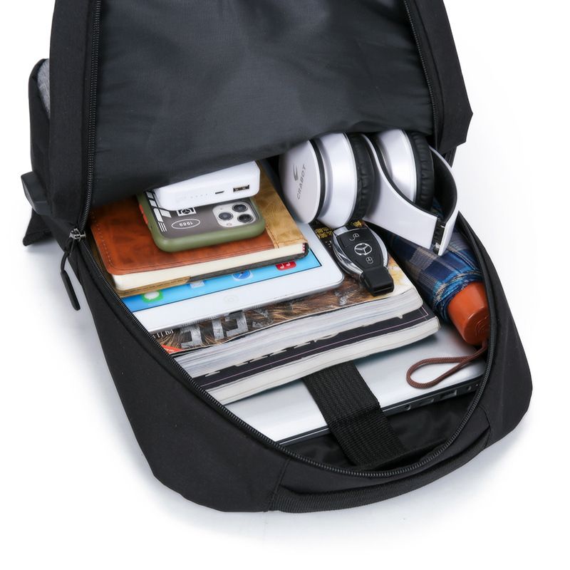 Fashion Backpack Three Piece Color Computer Business Bag Shoulder Men's Hiking Water (Grey, 30X10X41CM) — image 2