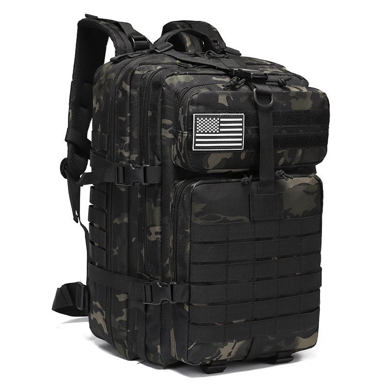 Tactical Backpack Travel Backpack Outdoor Backpack Durable Backpack Organized - Jungle camouflage - Size Routine 45L โ image 6