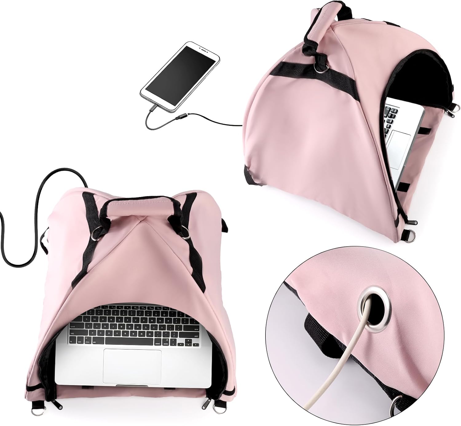 Laptop Tent, Sun Shade Waterproof Fabric Protective Hood for Computer Working Outside Accessories Part Glare Shield & Heat Reflective Awning Convertible Tote โ image 3