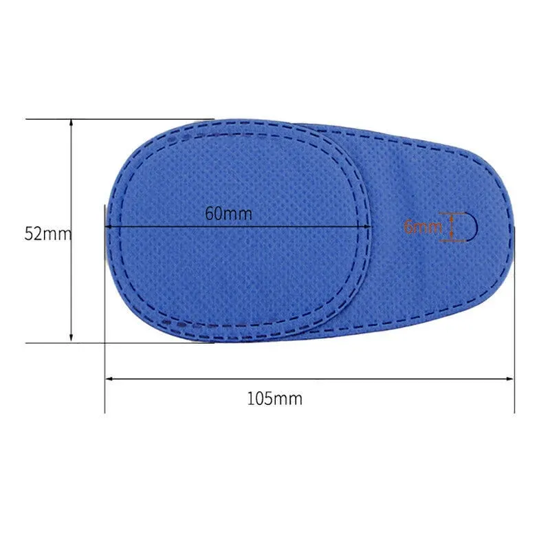 Universal Eye Patch Mask for Strabismus and Amblyopia Glasses Cover Training Aid - Blue — image 4