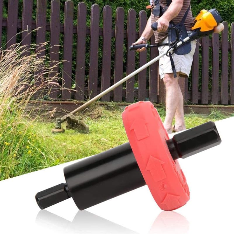 Alloy Steel Mower Starter Adapter, Electric Drill Attachment for Starting Lawn Mower, Red, 1.49 × 2.59inch, Compatible with Trimmers, Blowers, Cultivators — image 3
