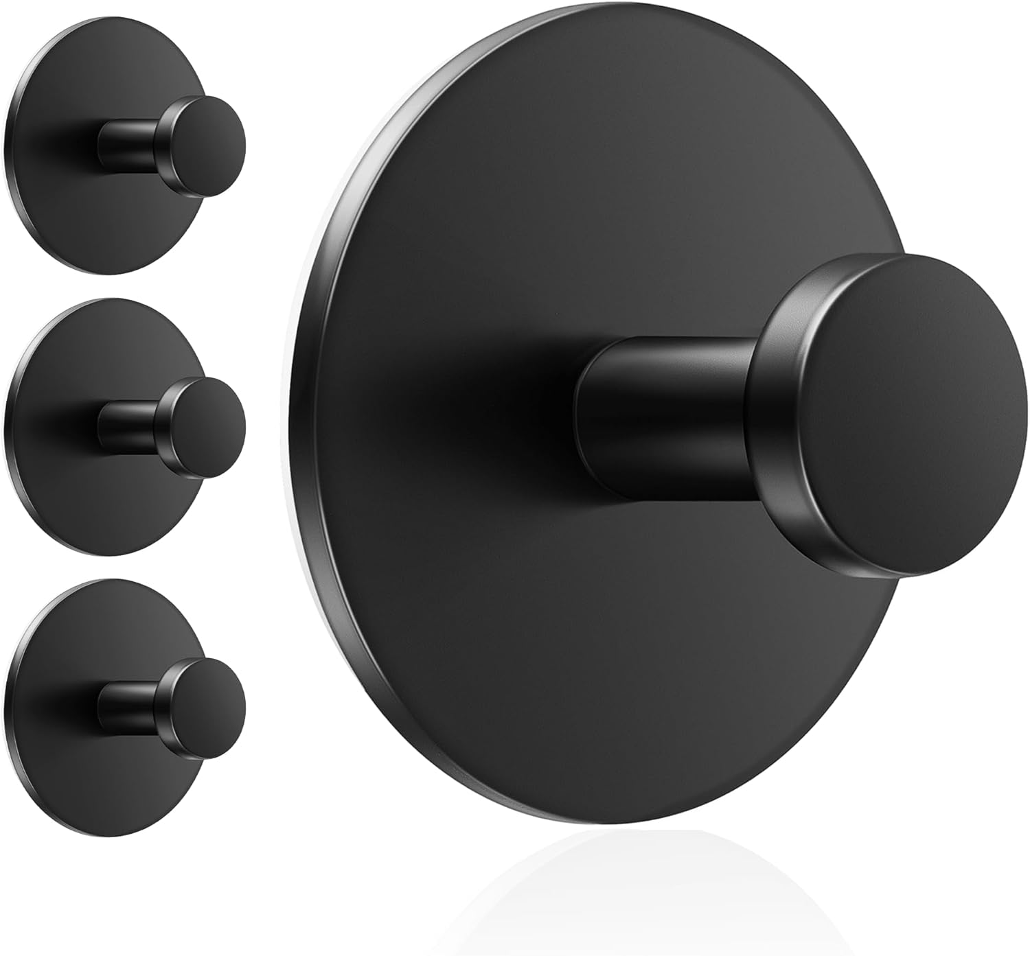 Multifunctional Towel Hooks for Bathroom Wall - Extra Sticky Stainless, Holds up to 12LB, Coat Hooks Wall Hooks, Adhesive Door Holder Hanger Shower