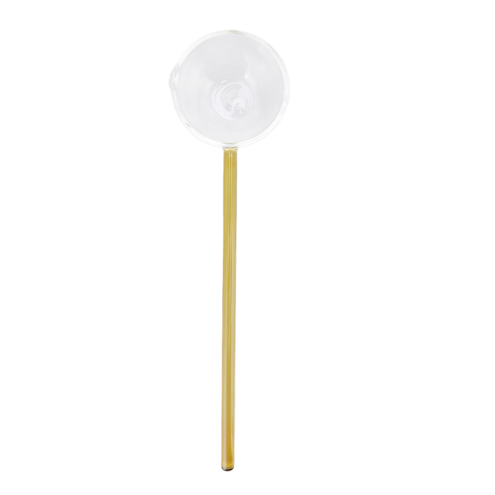 Glass Stirring Spoon High Temperature Resistance Simple 100ML Mixing Spoon Coffee Tea Spoon for Restaurants Home Yellow โ image 2