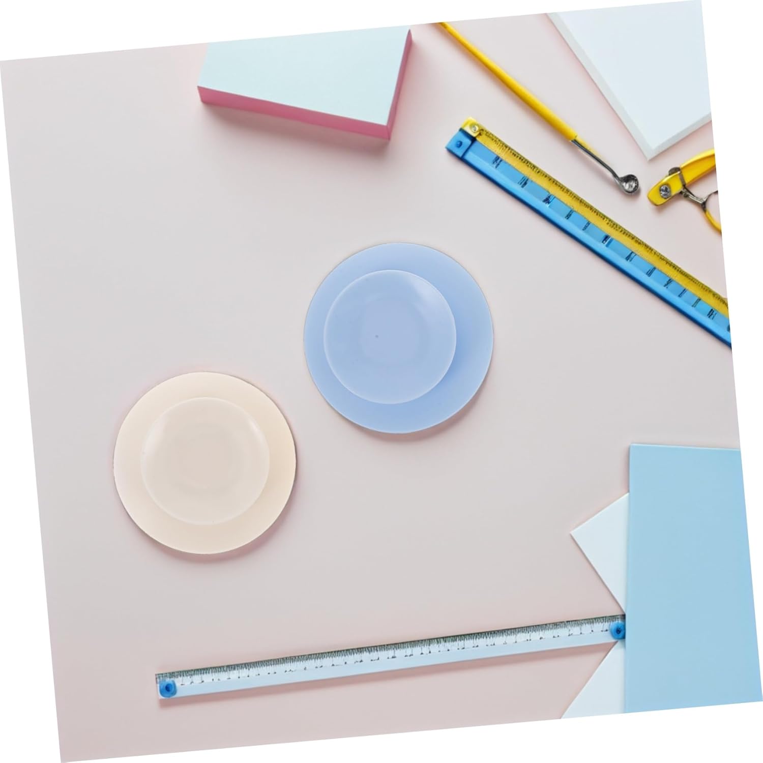 Ciieeo 8 Pieces Suction Cups for Tableware Double-Sided Suction Cups Non-Slip Silicone Suction Cups Mounting Mats for Tableware for Plate, Bowl, Dish, Mug โ image 4