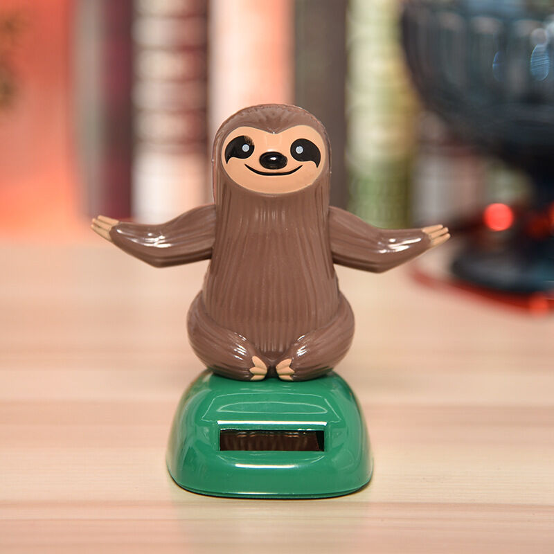 Cute Cartoon Sloth Swing Solar Car DAshboard Interior Decor Ornament Gift Novelty Desk Car Toy Ornament - Durable And — image 2