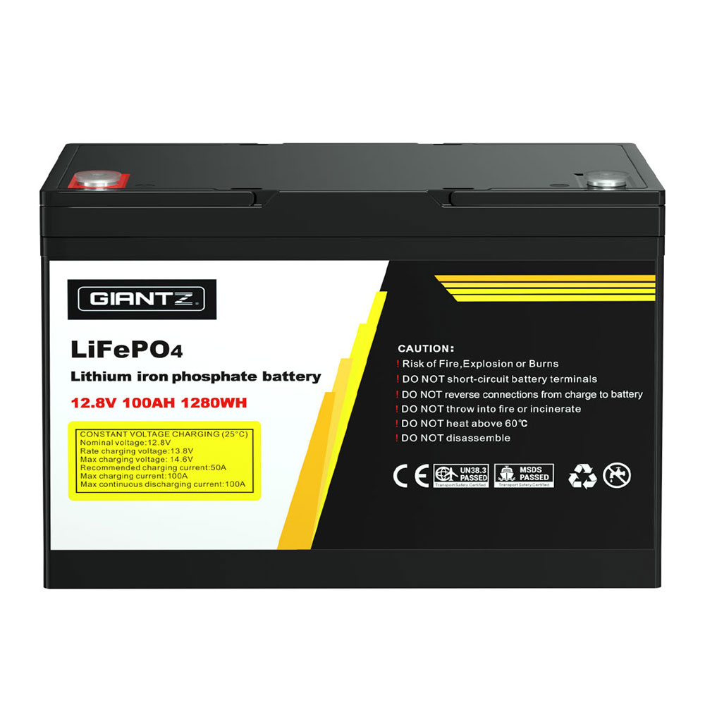 Giantz 12V 100Ah Lithium Battery LiFePO4 Deep Cycle Box Solar Caravan Camping — image 3