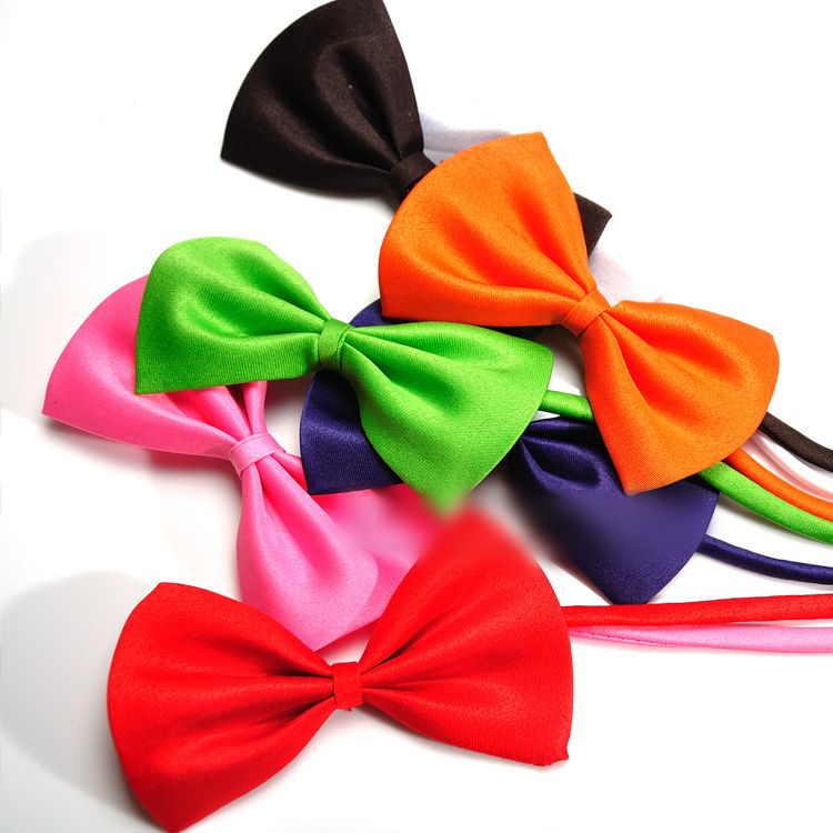 18 pcs Dog Bow Tie Collar, Red, for Small to Medium Pets — image 2