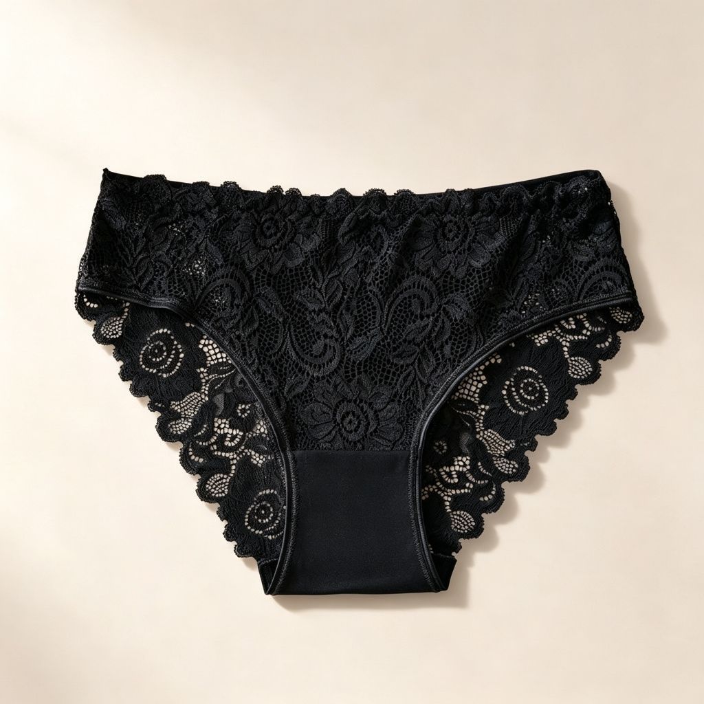 Black Hollow Out Lace Panties 4 Pack Size XXL | Halloween Plus Size…