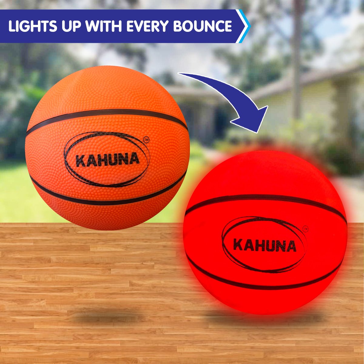 Kahuna Basketball L.e.d Glow Light Up Trampoline Ball — image 6