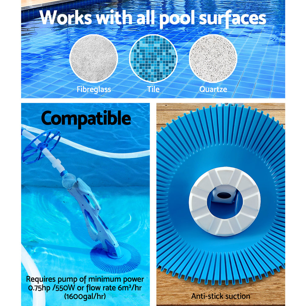 Aqua Buddy Swimming Pool Cleaner Automatic Vacuum Suction 10M Hose — image 6