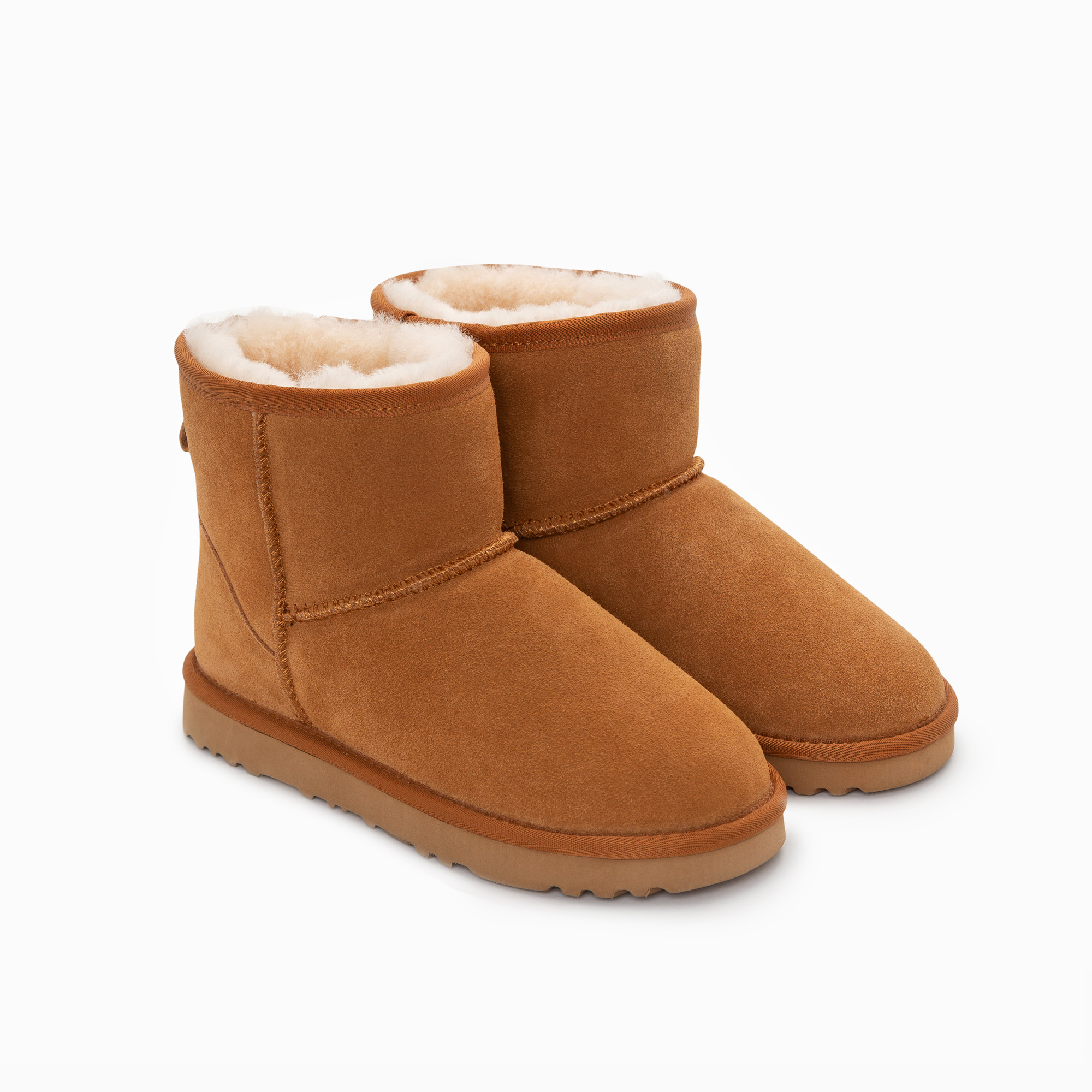 Ugg Boots Genuine Australian Sheepskin Unisex Mini Classic Suede (Chestnut, EU41) โ image 6
