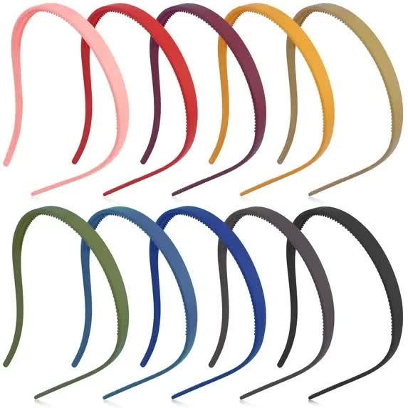 Headbands for Glasses Wearers 10Pcs, Sunglasses Headband for Women Girls, No Headache Headband Flex, Comfortable Headbands Non-slip, Square Headband, Matte — image 4
