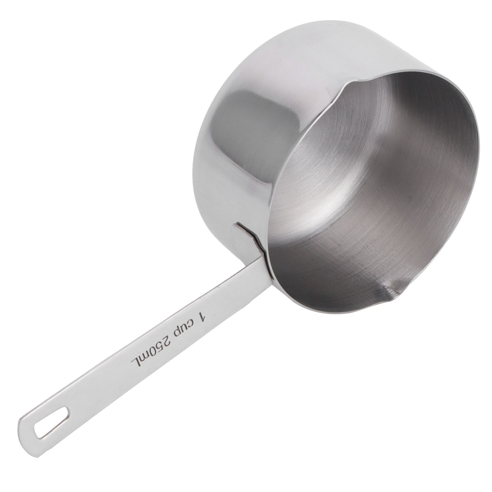 Baking Measuring Spoon 304 Stainless Steel Measuring Cup Scoop with Scales Kitchen Supplies1cup250ml — image 4