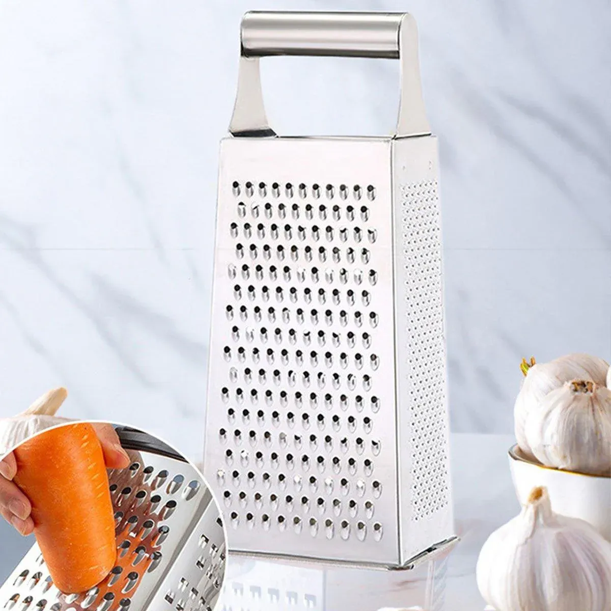 3pcs Stainless Steel Vegetable Slicer Grater Kitchen Multi-Function Grater Tool — image 5